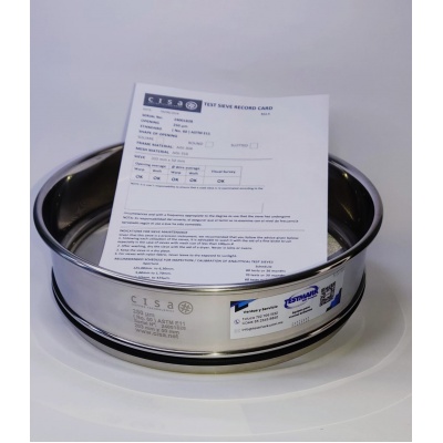 Tamiz Malla 60 US STD, 8 pulgadas, Acero Inoxidable Cisa